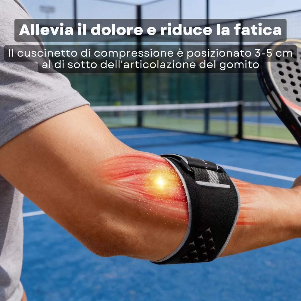 Supporto al gomito – Assorbe le vibrazioni della racchetta