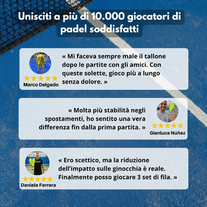 Solette Padel Pro – Gioca più a lungo, senza dolore