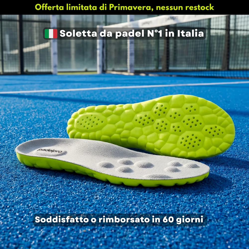 Solette Padel Pro – Gioca più a lungo, senza dolore