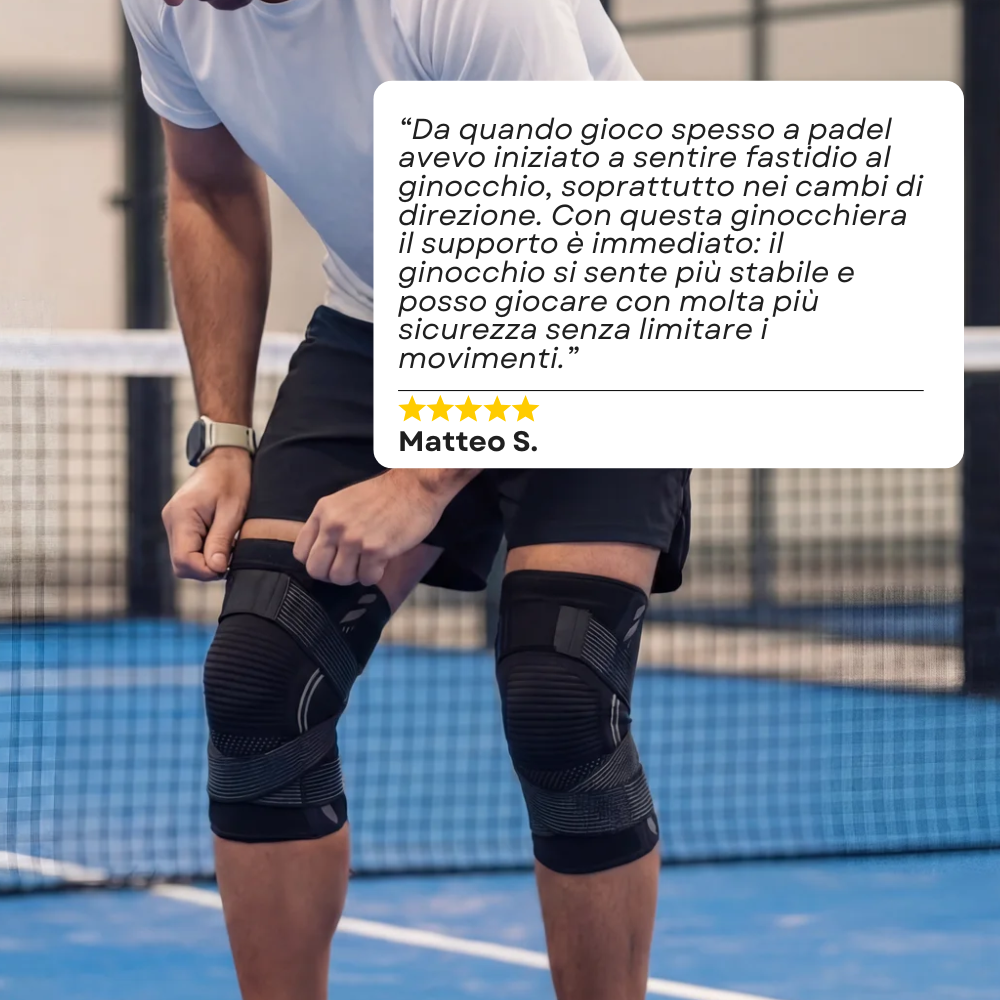 Ginocchiera PadelPro – Stabilità totale in ogni scatto